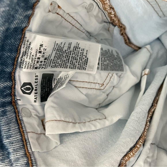 LEVIS sz 29 x 26 501 Two Tone Half Splice Blue Denim Jeans Button Fly - Picture 4 of 12